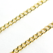 Gold Flat Curb Necklace